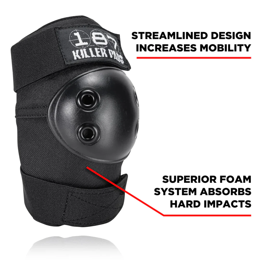 187 Killer Pads Elbow Pad Black/Black - Image 3