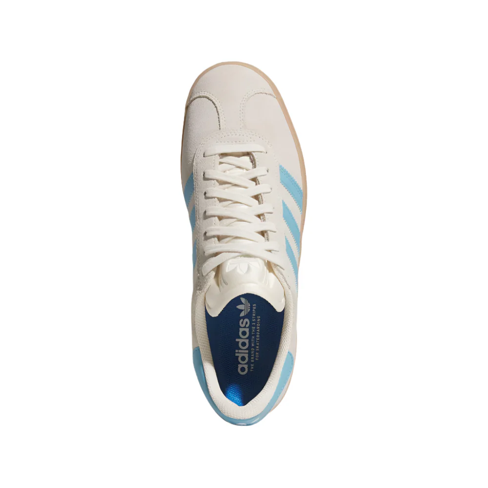 Adidas Gazelle ADV Wonder White/ Preloved Blue/ Gum - Image 3