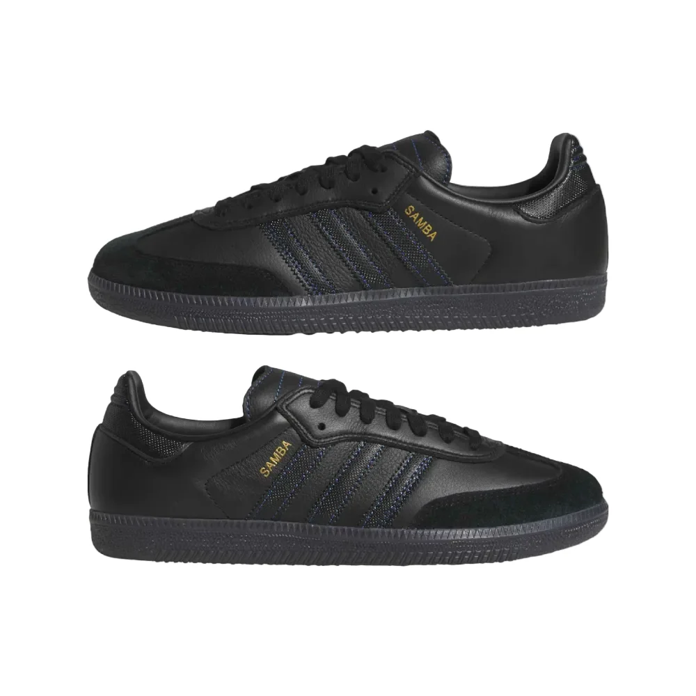 Adidas Samba ADV Black/Black/Royal Blue - Image 3