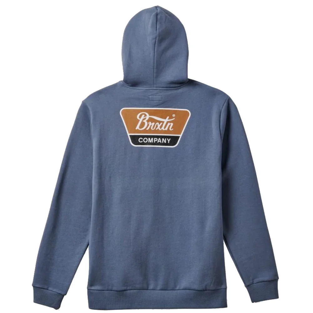 Brixton Lindwood Hood Flint Blue/Golden Brown - Image 2