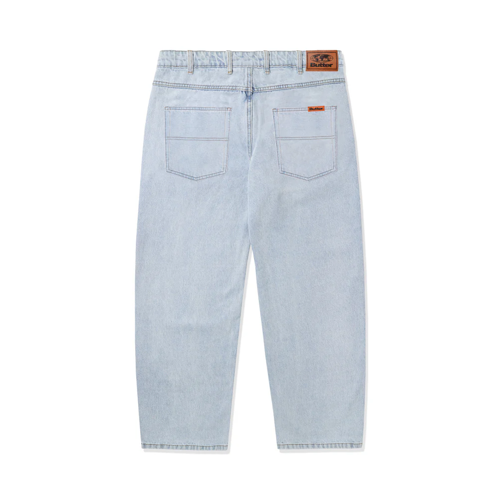 Butter Goods Baggy Denim Jeans Light Blue - Image 2