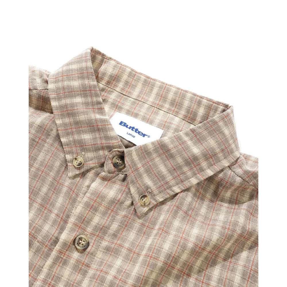 Butter Goods Witness S/S Shirt Taupe - Image 2