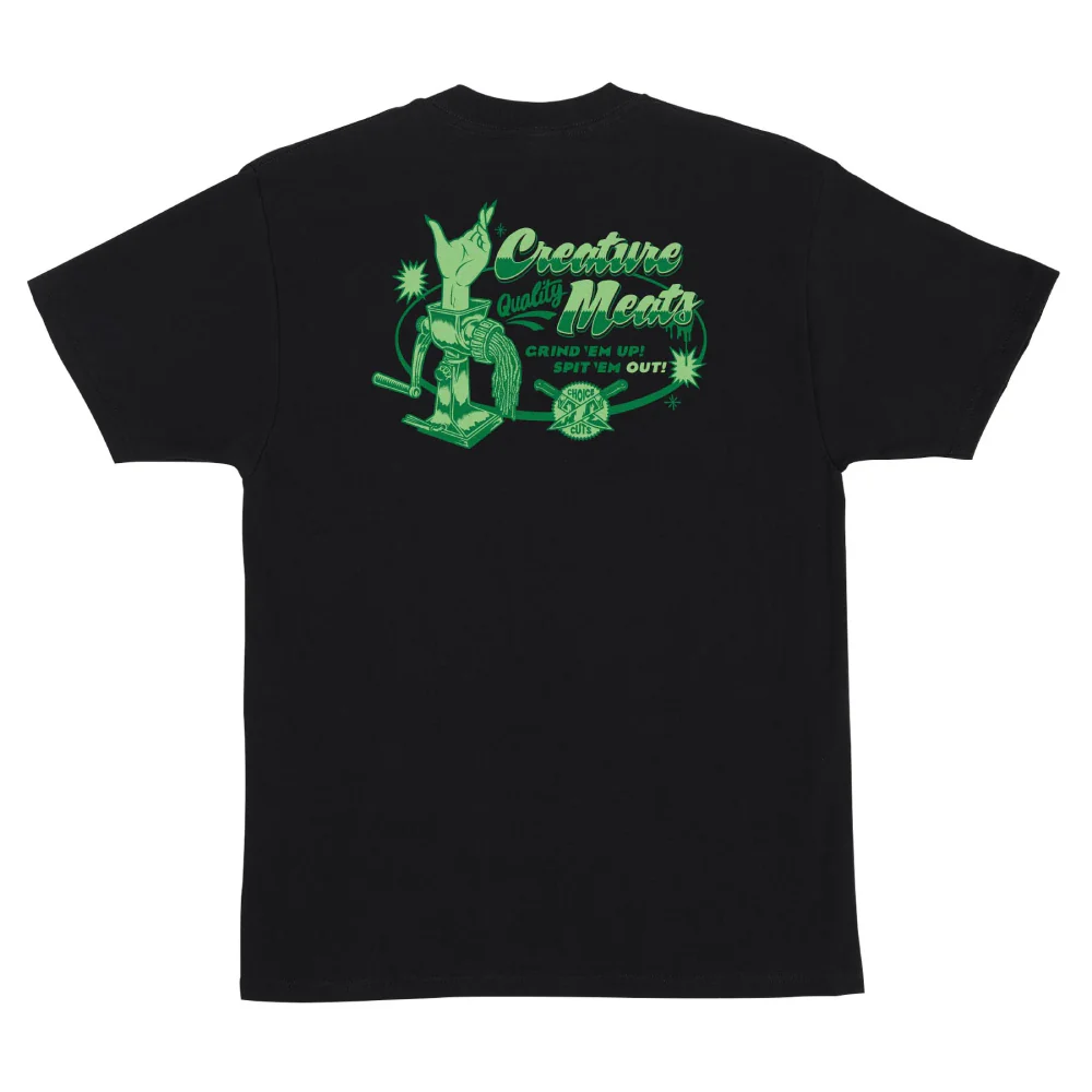 Creature Meat Grinder T-Shirt Black - Image 2
