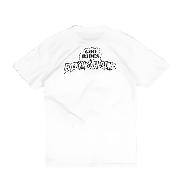 FA God Ride T-Shirt White - Image 2