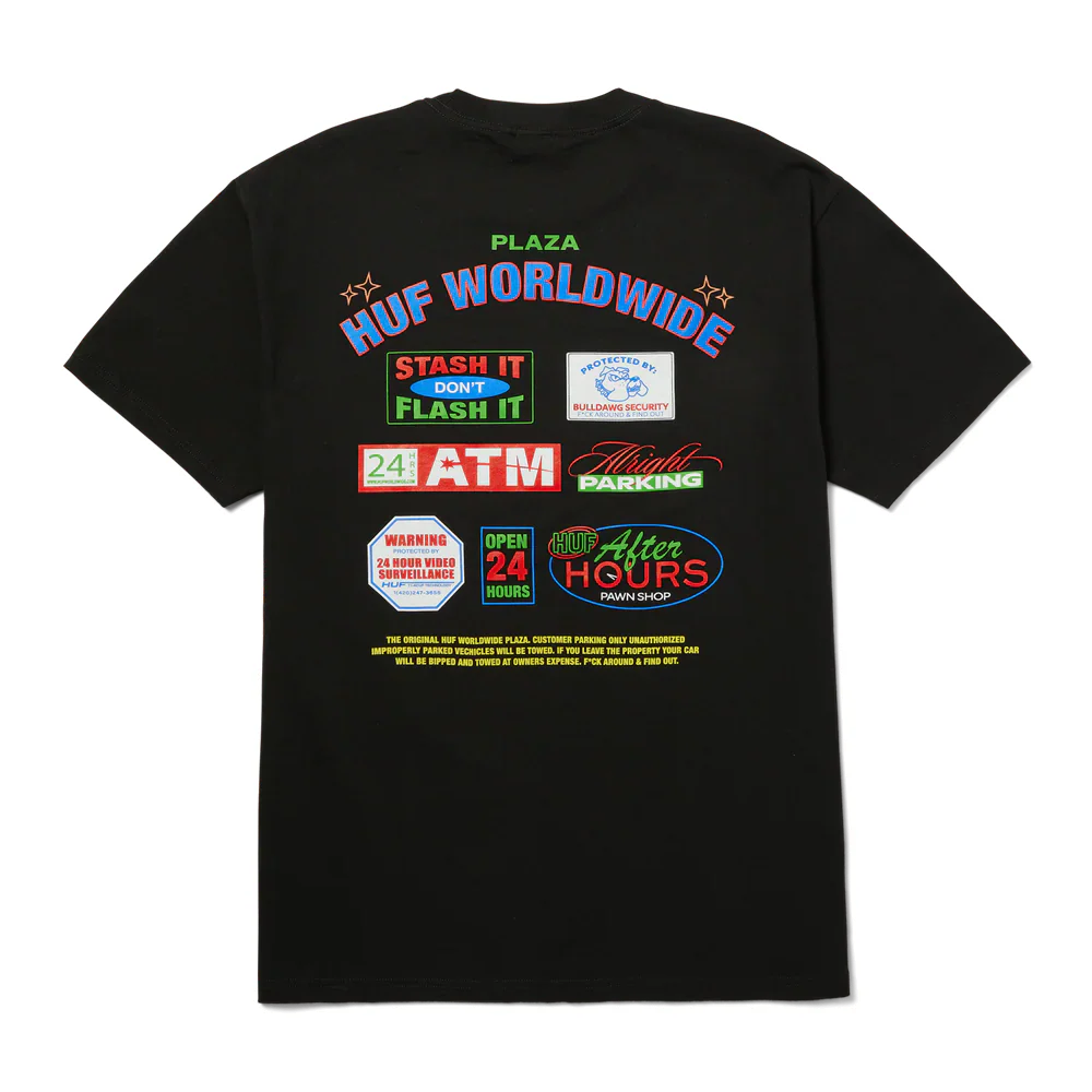 Huf Promo T-Shirt Black - Image 2