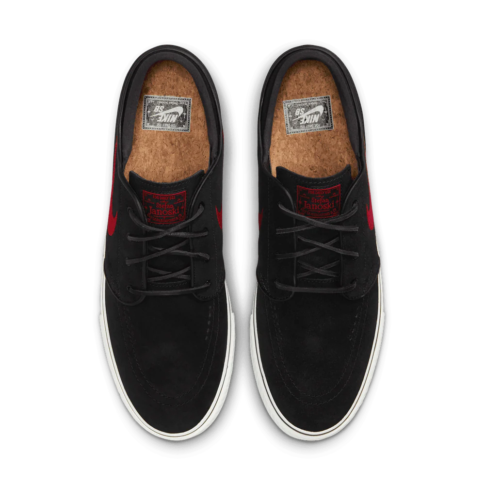 Nike SB Zoom Janoski OG+ Black/University Red/White - Image 6