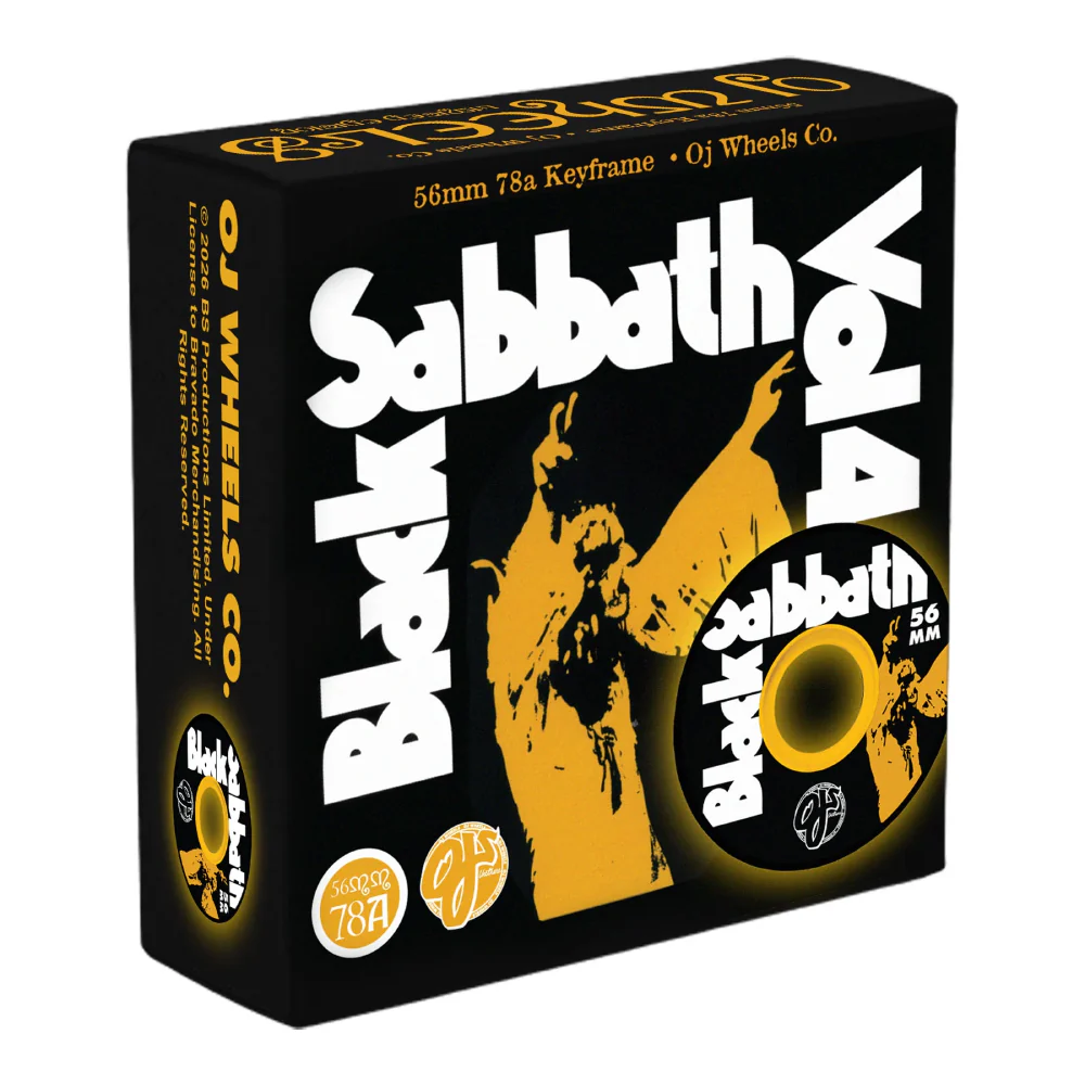 OJ x Black Sabbath Vol. 4 Key Frame Black 78a 56mm - Image 4