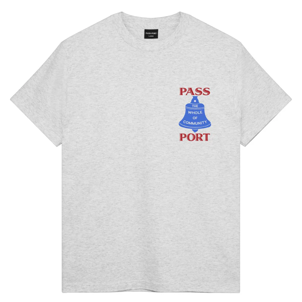 Pass~Port Communal Bell T-Shirt Ash
