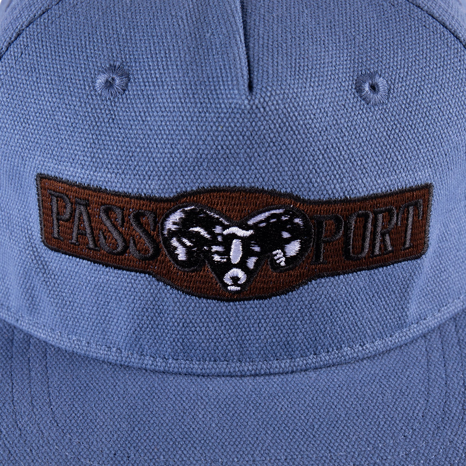 Pass Port Ram Heavy Canvas Workers Cap Steel Blue - Image 3
