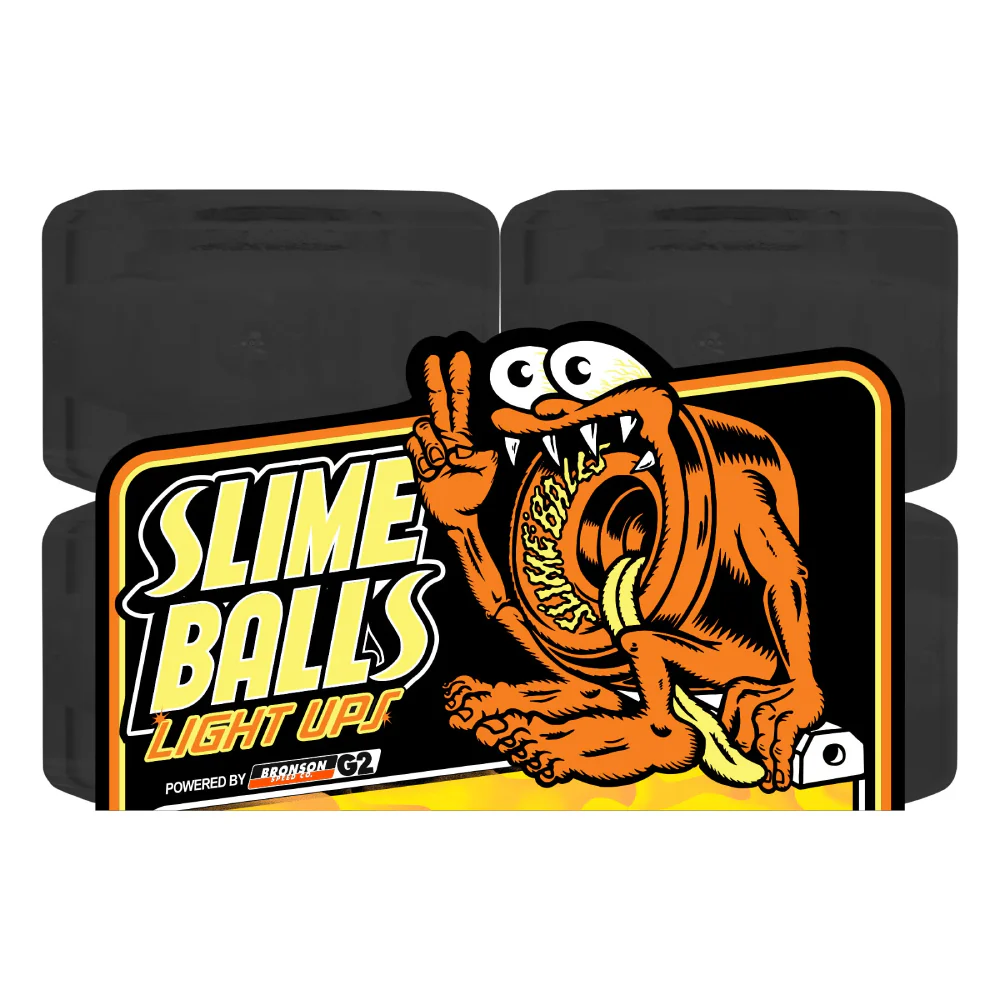 Slime Balls OG Slime Light Ups Flame Black 78a  66mm - Image 3