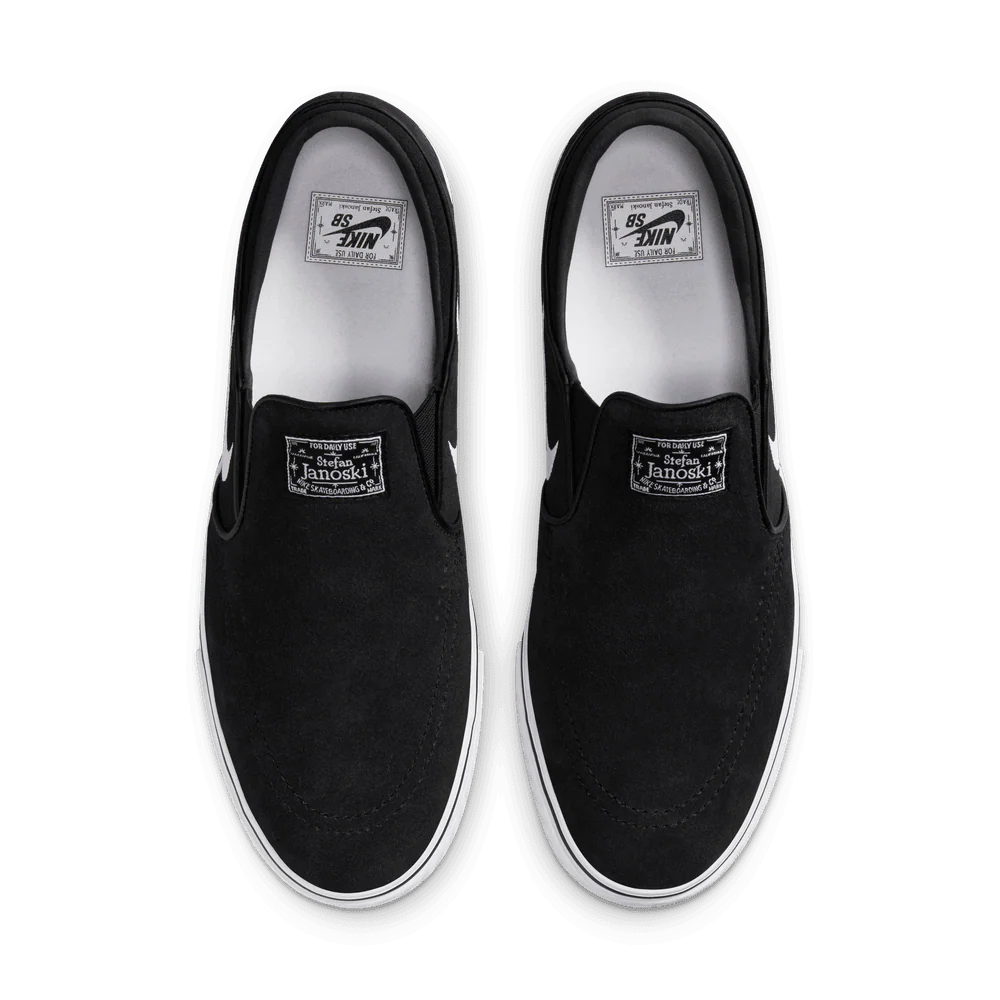 Nike SB Janoski+ Slip On Black/White - Image 4