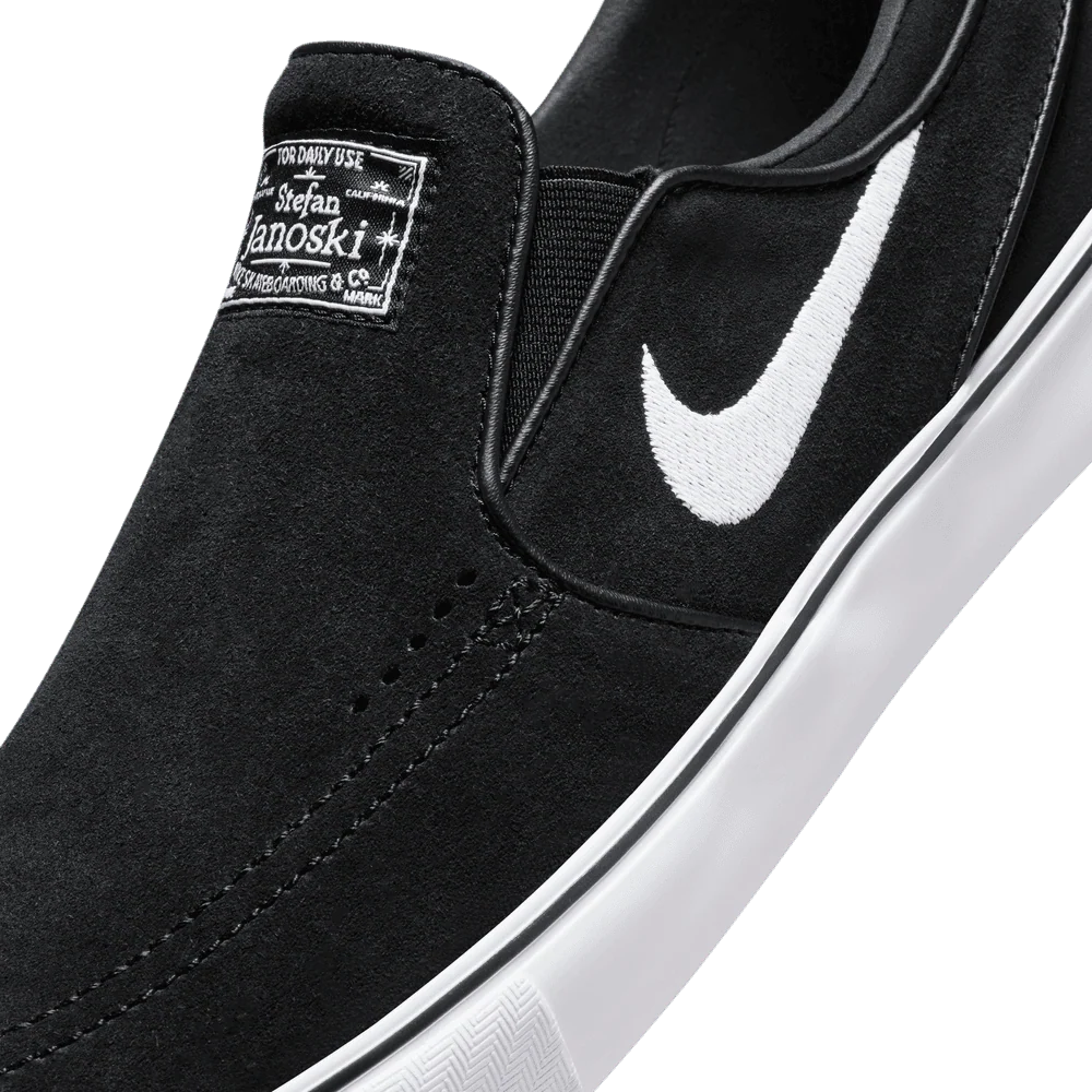 Nike SB Janoski+ Slip On Black/White - Image 5