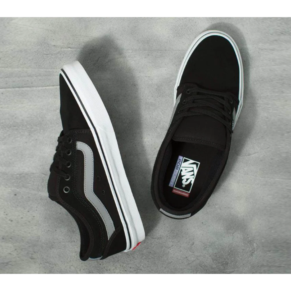 Vans Chukka Low Sidestripe Black/Gray/White - Image 2